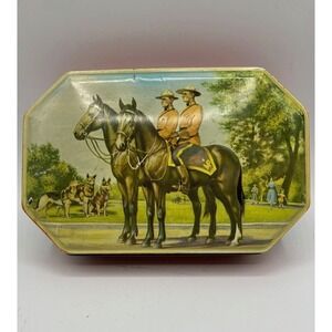 Vintage RCMP Royal Canadian Mounties "Musical Ride"Tin‎ Box  Made in England